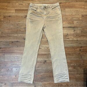 Free People distressed beige jeans